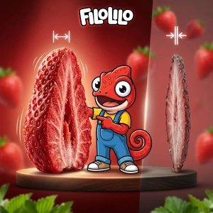 FiloLilo – Gefriergetrocknete Erdbeerscheiben 20 g