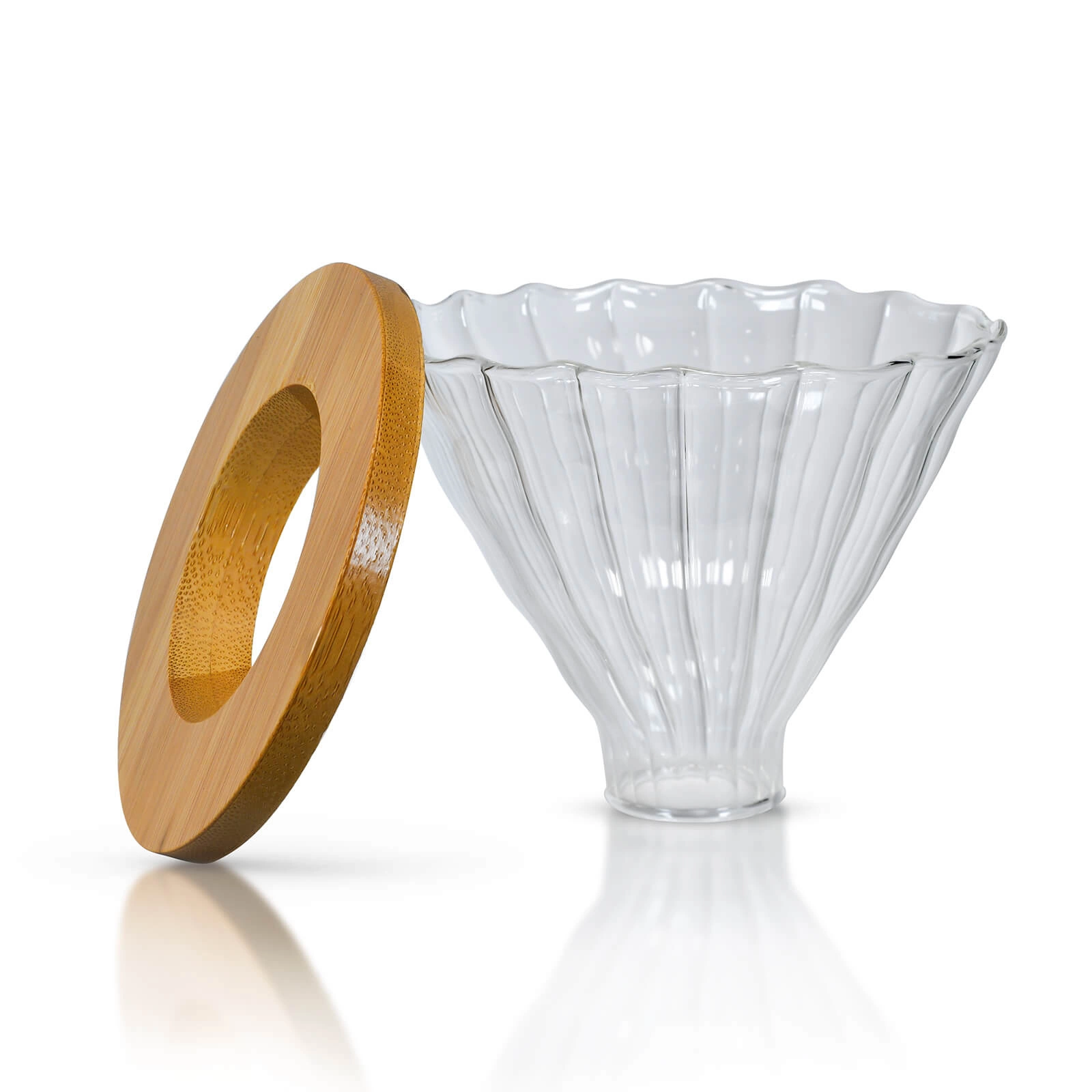 Pour-over coffee set with dripper and jug