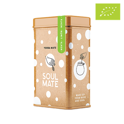 Yerbera – Metalldose + Soul Mate Orgánica Menta Limon 0,5 kg