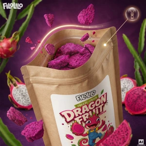 FiloLilo – Gefriergetrocknete Drachenfrucht (Scheiben) 100 g