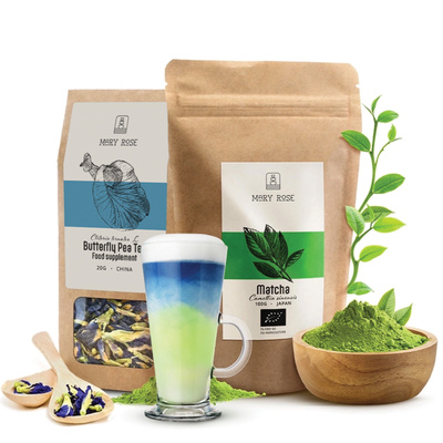 Matcha Lemonade Set: Matcha BIO + Butterfly Pea Tea