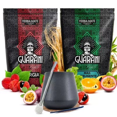 Guarani Mate Tee Set Keramischer Kalebasse Bombilla