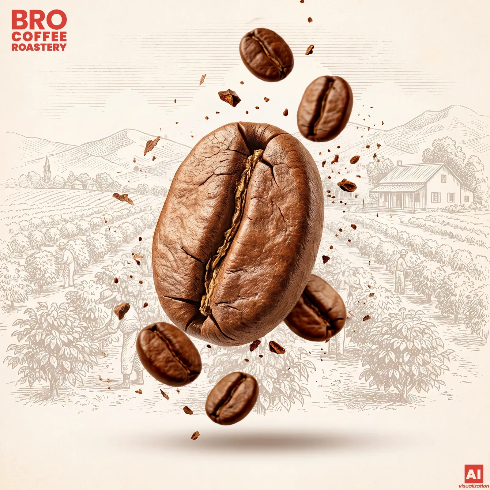Arabica- und Robusta-Bohnen - Bro Coffee Roastery Crema Tango
