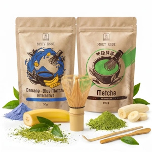 Set für bunten Matcha Latte: Matcha + Blue Matcha + Zubehör
