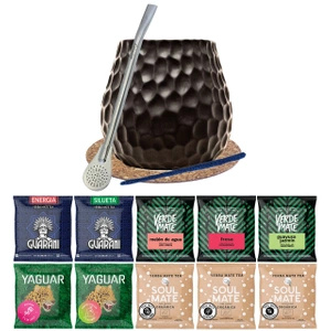 SetYerba Verde Mate Green 500g Mate Becher Bombilla 10x50g