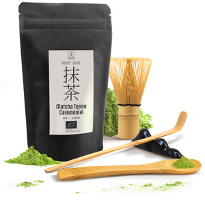 Zeremonielles Set zur Zubereitung von Matcha-Tee: japanischer Bio-Matcha 30g + Zubehör