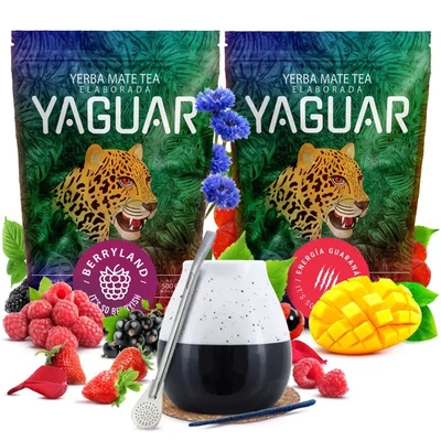 Yaguar Tee Set Keramik Kalebasse Bombilla