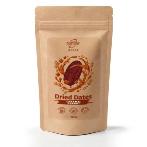 Nustino Bites – Getrocknete Datteln – Caramel Peanut 100 g