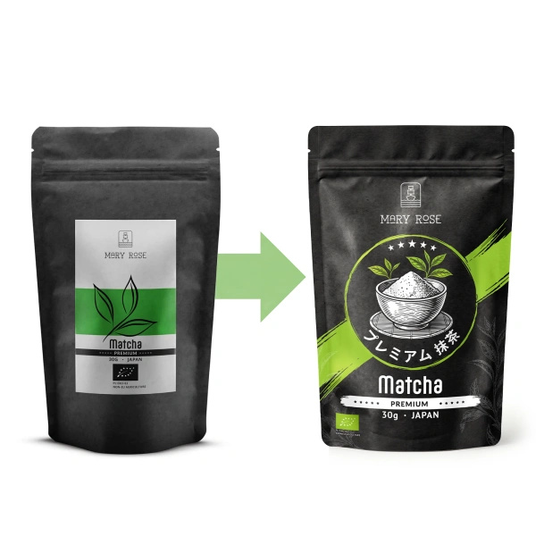 Geschenkset für bunten Matcha Latte: Matcha + White Matcha + Zubehör