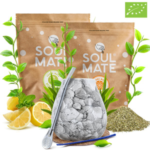 Mate Tee Set Soul Mate Organica 2x500g 1kg Kalebasse + Bombilla