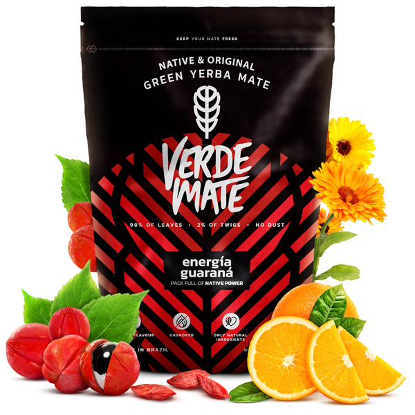 Mate Tee Set Verde Mate Energia Guarana 500g TermoMate + Bombilla