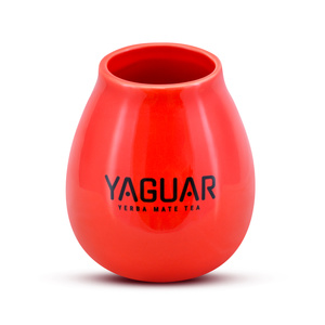 Yaguar Matebecher aus Keramik  - 350ml-rot