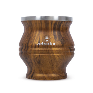 TermoColador – Thermobecher für Mate Tee – 190 ml (holzfarben)