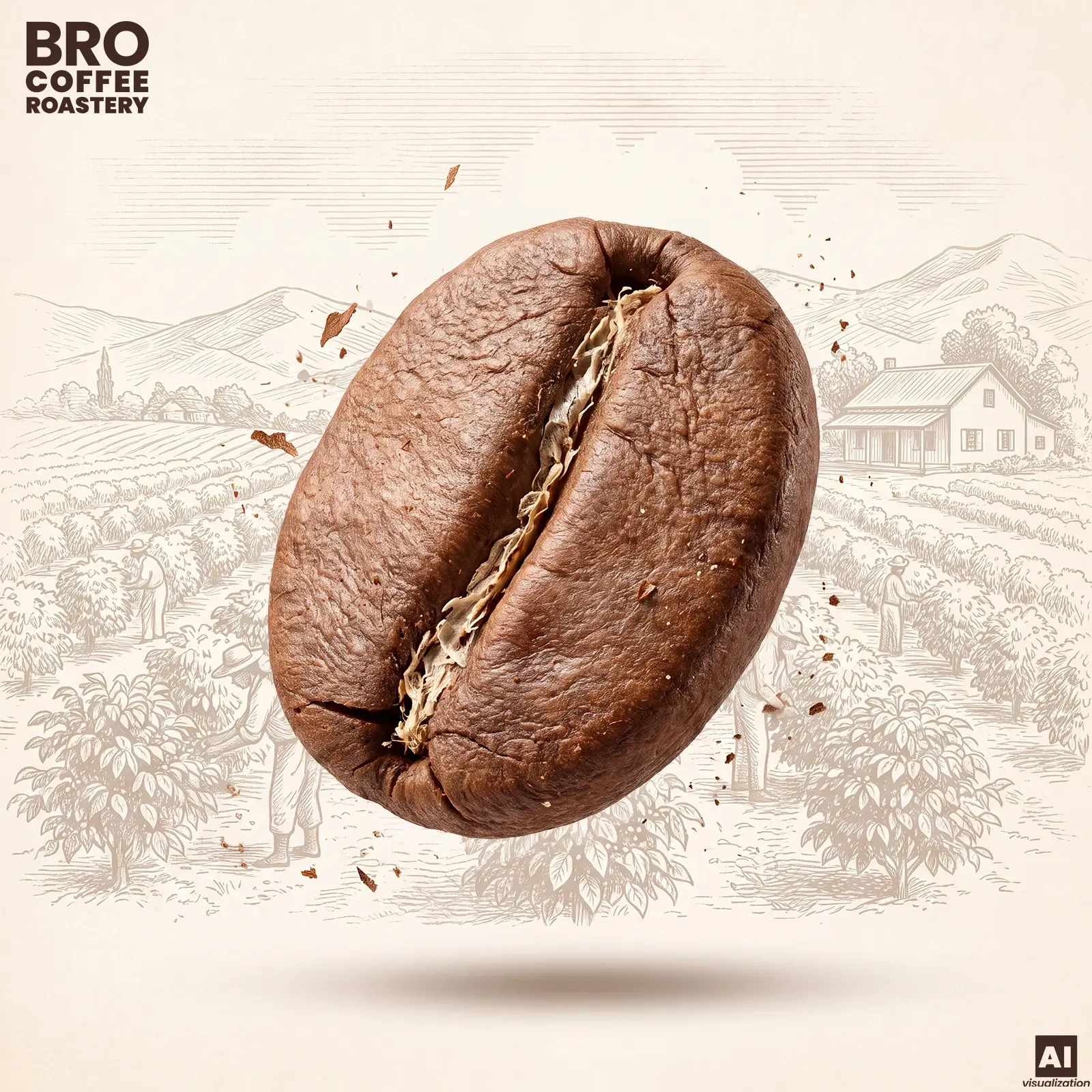 Robusta-Bohnen - Bro Coffee Roastery Pure Crema