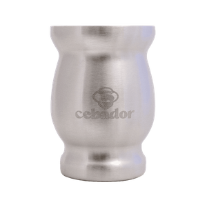 TermoMate Cebador – Thermobecher für Mate Tee – 190 ml (silber)