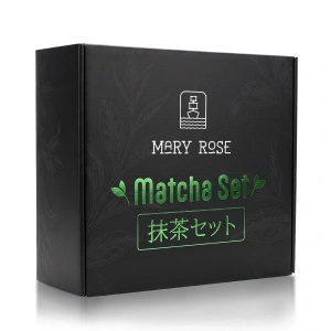 Geschenkset: japanischer zeremonieller Matcha + matchawan + Bambuszubehör