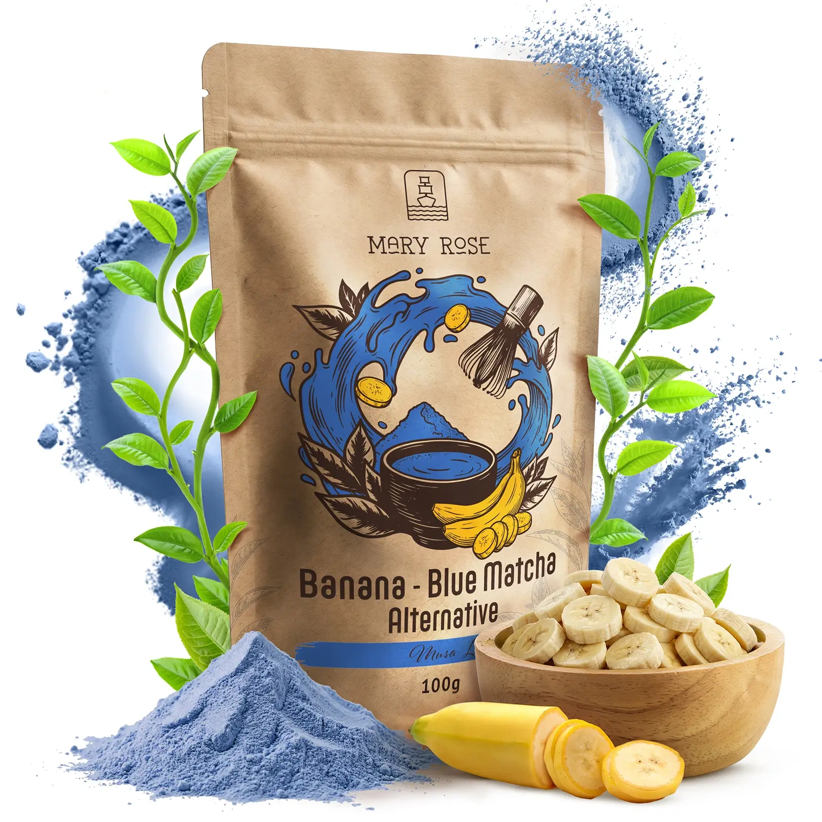 Mary Rose Blue Matcha Alternative Banane