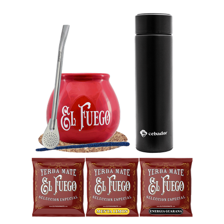 Mate Tee Set 150g Mate Becher 3x50g Thermosflasche
