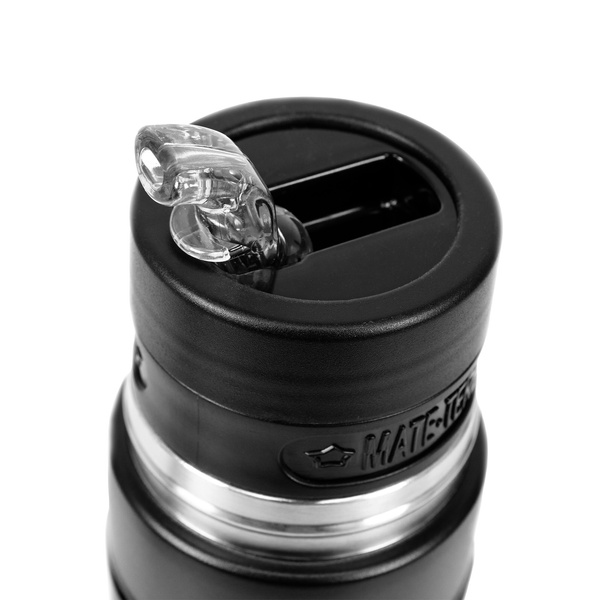 Yerbomos XL ALL IN ONE - 750 ml - Mate Becher, Thermosflasche und Bombilla in einem Zubehör (schwarz)