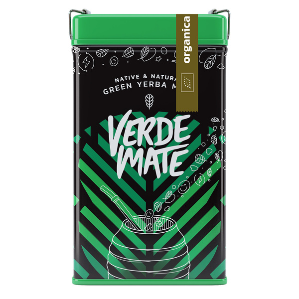 Yerbera – Metalldose + Verde Mate Green Organica 0,5 kg