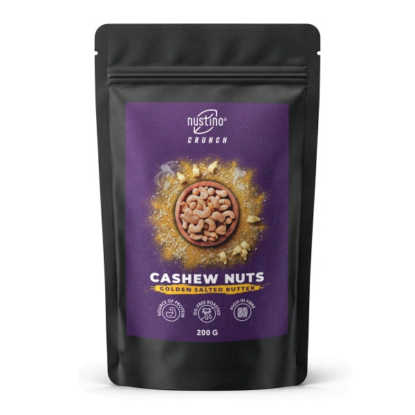Nustino Crunch – Geröstete Cashewkerne – Golden Salted Butter 200 g