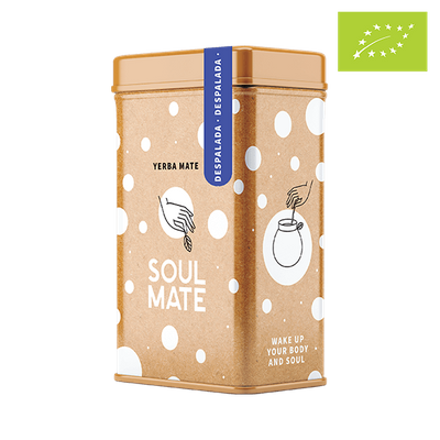 Yerbera – Metalldose + Soul Mate Orgánica Despalada 0,5 kg