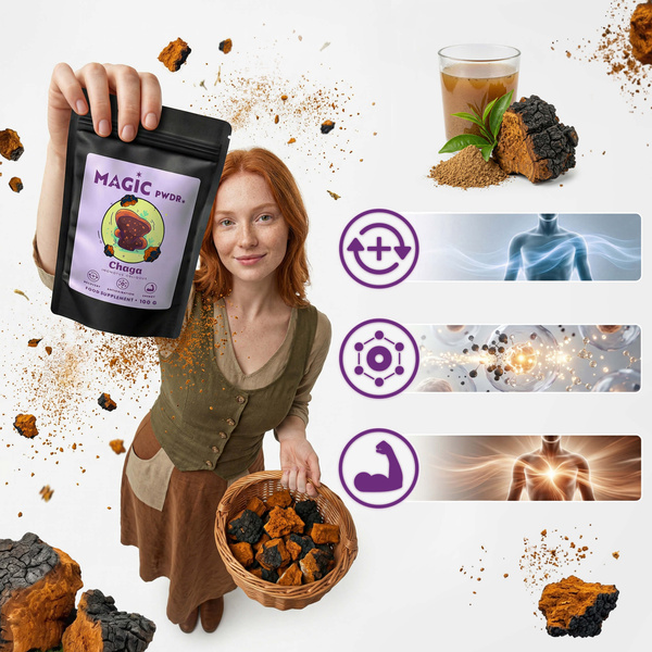 Magic Pwdr – Chaga – Schiefer Schillerporling 100 g