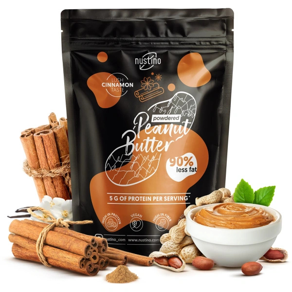 Nustino – Erdnussbutter in Pulverform – Cinnamon 400 g