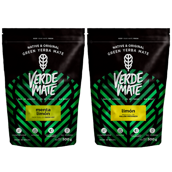 Verde Mate Green Limon 500g + Verde Mate Green Menta Limon 500g