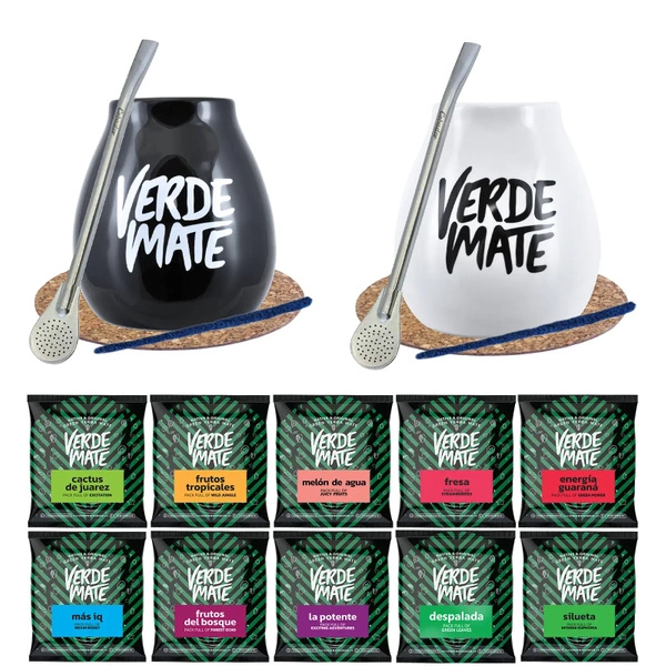 Set für Paare Mate Tee Matero Bombilla 10x50g