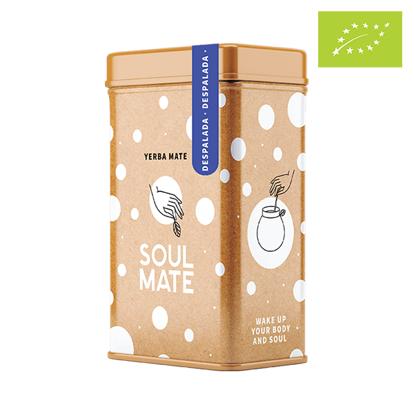 Yerbera – Metalldose + Soul Mate Orgánica Despalada 0,5 kg