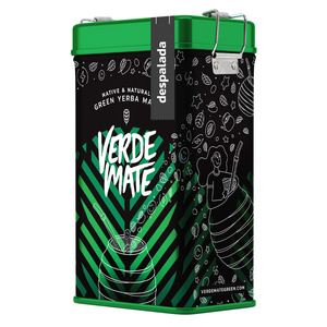 Yerbera – Metalldose + Verde Mate Green Despalada 0,5 kg