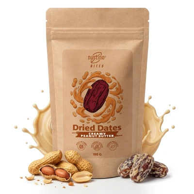 Nustino Bites – Getrocknete Datteln – Creamy Peanut Butter 100 g