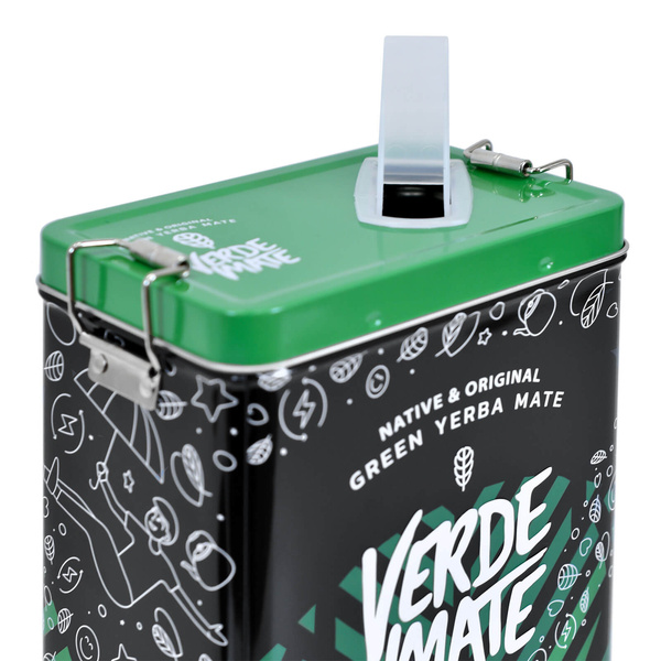 Yerbera – Metalldose + Verde Mate Green Despalada 0,5 kg