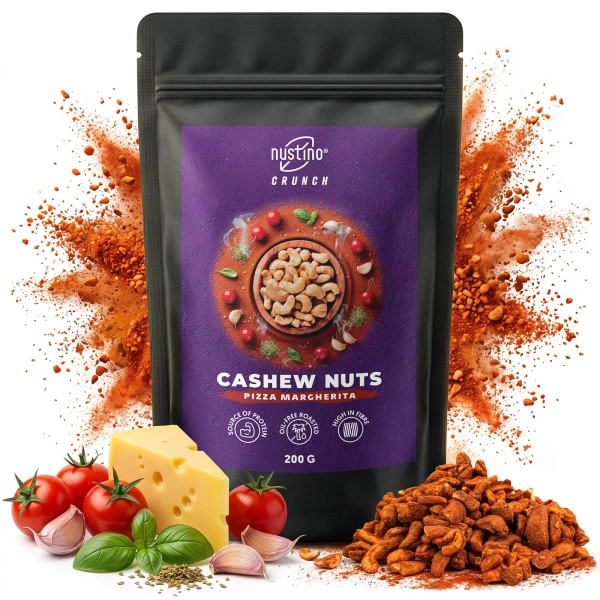 Nustino Crunch – Geröstete Cashewkerne – Pizza Margherita 200 g