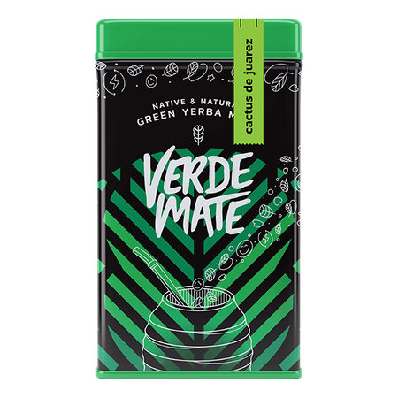 Yerbera – Metalldose + Verde Mate Green Cactus de Juarez 0,5 kg