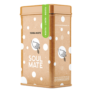 Yerbera – Metalldose + Soul Mate Orgánica Menta Limon 0,5 kg