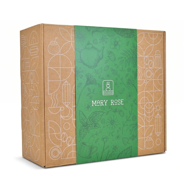 Geschenkset mit losem Mary Rose Tee 2x50g + Tasse mit Teesieb