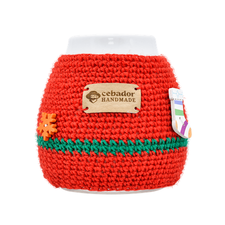 Gehäkelter Pullover für Mate Becher Estrella