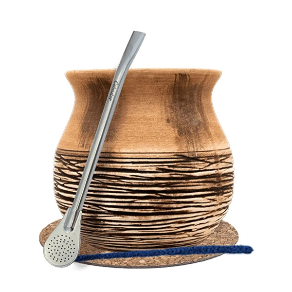 Mate Tee Zubehörset Mate Becher + Bombilla 19cm