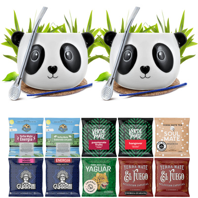 Mate Tee Set FÜR ZWEI Kalebasse Bombilla