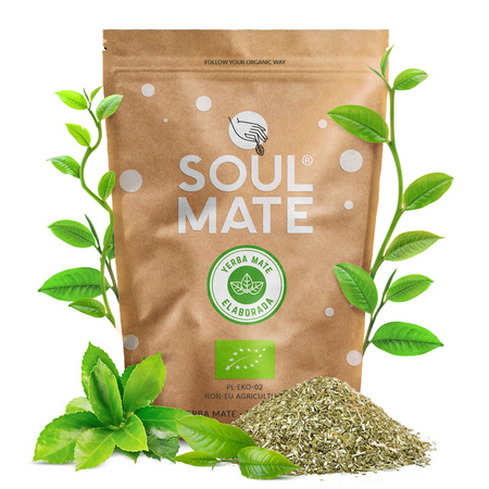 Mate Tee Set Soul Mate Elaborada 500g 0,5kg Yerbomos + Kalebasse + Bombilla