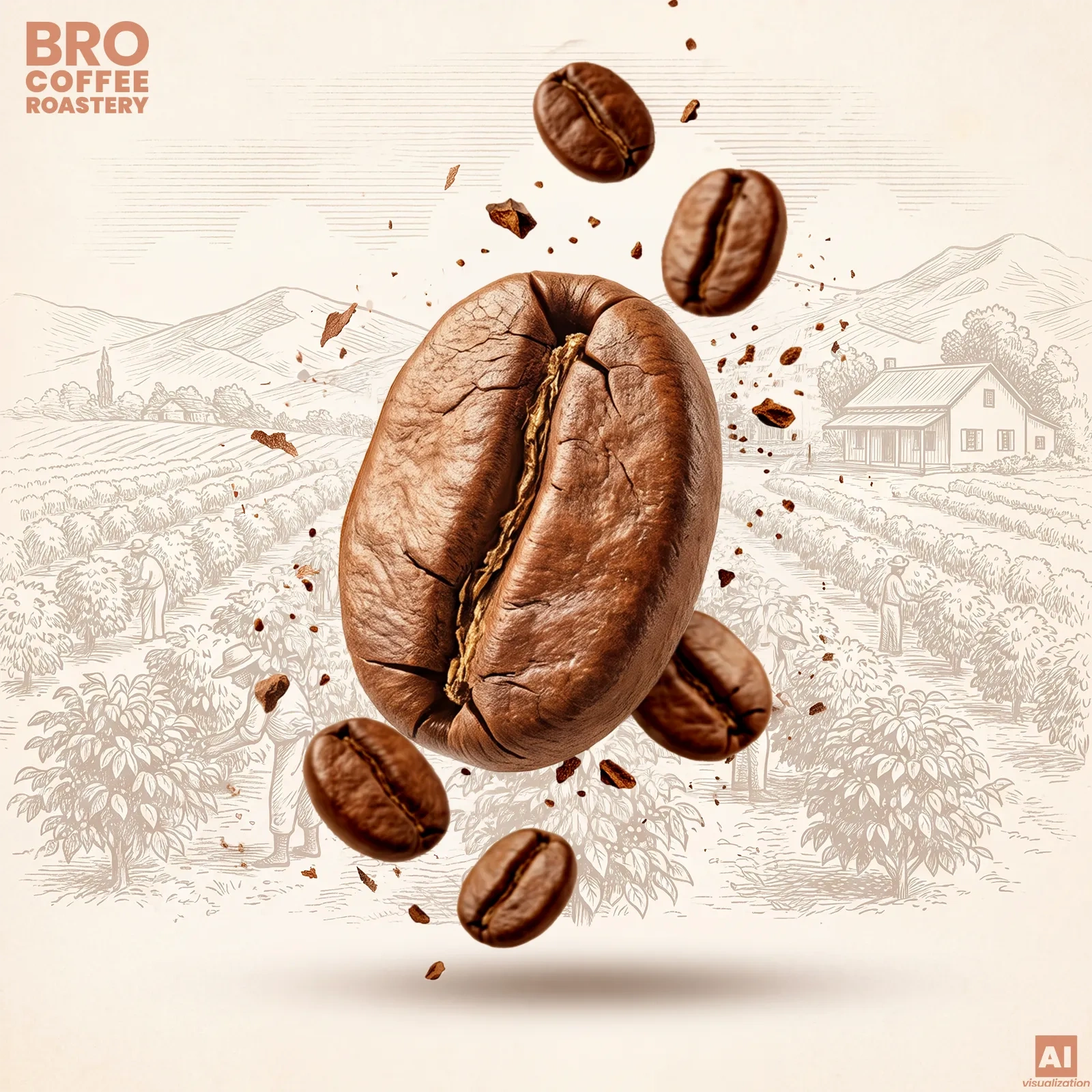 Arabica- und Robusta-Bohnen - Bro Coffee Roastery Crema Rumba