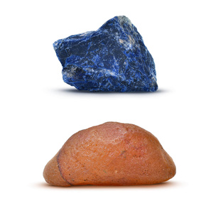 Set aus Natursteinen, Kristallen und Weihrauch - Esoterik, Yoga, Meditation