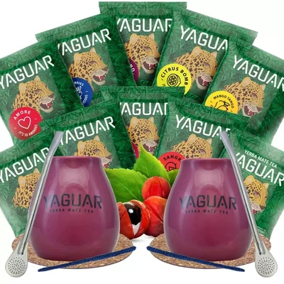 Yerba Mate Probierset für zwei Personen 10x50g