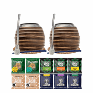 Mate Tee Set 10x50g 2x Kalebasse + 2x Bombilla