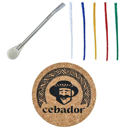 Yerba Mate Thermos Bombilla Set für zwei Personen 500g