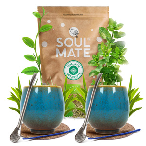Mate Tee Set Soul Mate 500g 0,5kg 2x Kalebasse + 2x Bombilla
