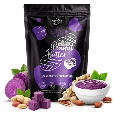 Nustino – Erdnussbutter in Pulverform – Ube (ohne Zuckerzusatz) 400 g